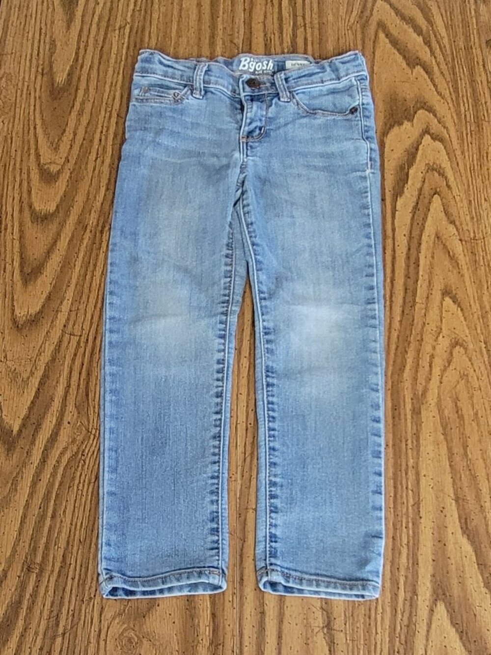 OshKosh B'gosh Girls Size 5 Skinny Jeans Light Wash Stretch Denim Adjustable